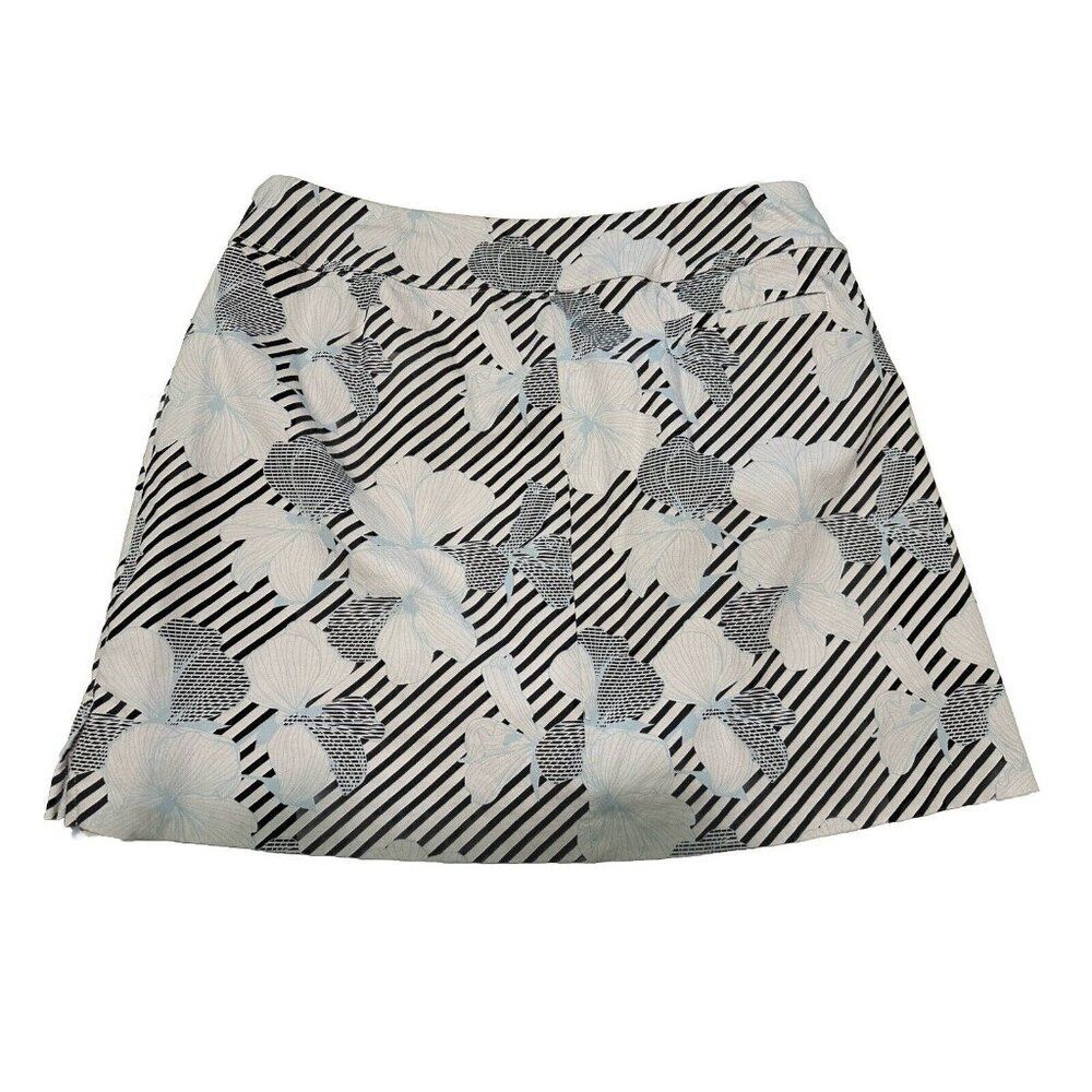 Lady Hagen Ladies Sz 12 Tennis Golf Pickleball skort Stretch Pull On Hibiscus